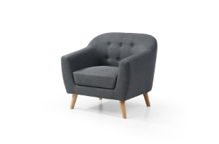 Picture of BRACKE Fabric Sofa Range (Grey) - 1 Seater (Armchair)
