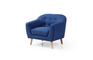 Picture of BRACKE Fabric Sofa Range (Blue) - 1 Seater (Armchair)
