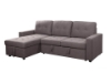 Picture of WINSTON Reversible Sectional Sofa with Pull Out Bed (Grey)