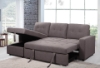 Picture of WINSTON Reversible Sectional Sofa with Pull Out Bed (Grey)