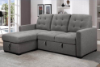 Picture of WINSTONE Reversible Sectional Sofa with Pull Out Bed (Pepper)