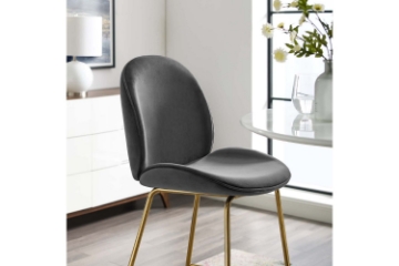 Picture of MILAN Velvet Barstool (Grey)