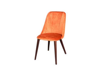Picture of SOLACE Velvet Dining Chair (Orange)