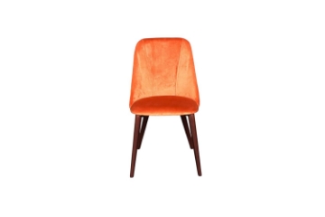 Picture of SOLACE Velvet Dining Chair (Orange)- 2 Chairs in 1 Carton