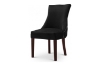 Picture of FRANKLIN Velvet Dining Chair with Solid Rubber Wood Legs (Black) - 2 Chairs in 1 Carton