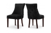 Picture of FRANKLIN Velvet Dining Chair with Solid Rubber Wood Legs (Black)