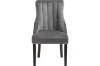 Picture of FRANKLIN Velvet Dining Chair with Solid Rubber Wood Legs (Dark Grey) - Single
