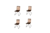 Picture of ZENITH High Back Dining Chair (Brown) - 4 Chairs in 1 carton