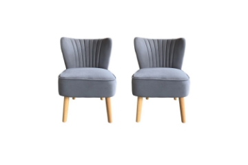 Picture of EVELYN Accent Chair (Dark Grey) - 2 Chairs in 1 Carton