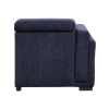 Picture of MARLOWE U-Shape Fabric Pull-Out Sectional Sofa Bed with Storage Ottoman (Blue) - Facing Right