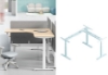 Picture of UP1 L SHAPE ADJUSTABLE DESK FRAME *White H605-1245mm 