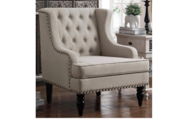 Picture of FARMHOUSE Fabric Lounge Chair (Beige)