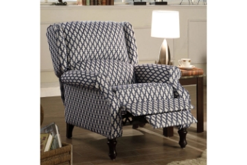 Picture of HANS Push Down Fabric Lounge Chair (Blue)