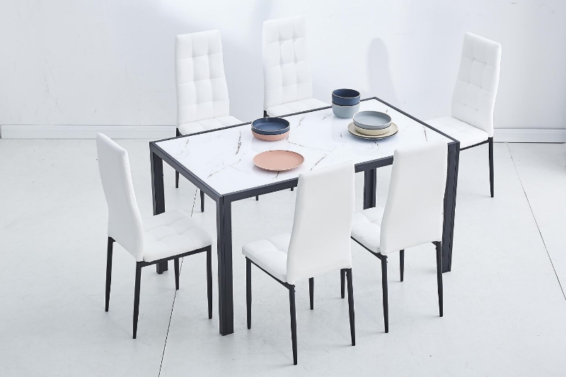 Picture of ORION 7PC Dining Set (White)