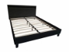 Picture of MOBBY Black Faux Leather Platform Bed with LED color changing - Double