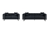 Picture of ASTRA Velvet Sofa Range (Black) - 2 Seater	 (Loveseat)