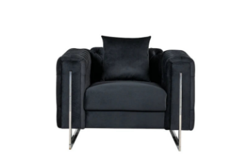 Picture of ASTRA Velvet Sofa Range (Black) - 3 Seater	 (Sofa)