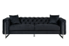 Picture of ASTRA Velvet Sofa Range (Black) - Loveseat+Sofa Set