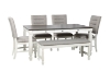 Picture of PAROS 6PC Dining Set (White)