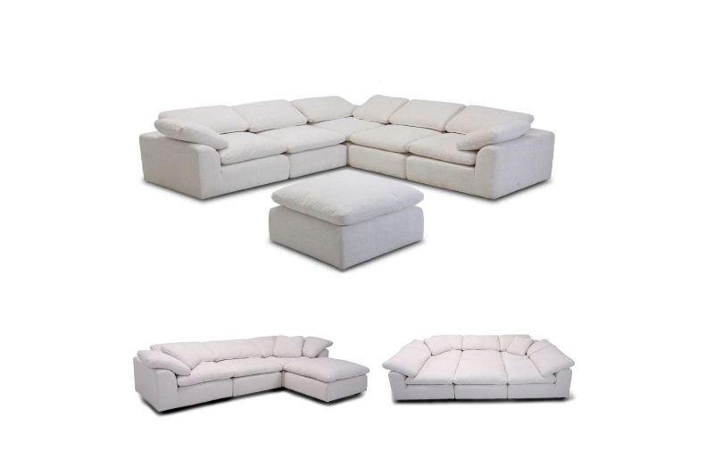 Picture of ALBERT Feather Filled Modular Sofa Range (Beige)