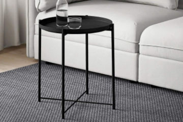 Picture of SASAKI End Table with Removable Tray (Black)