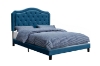 Picture of HELEN Velvet Bed Frame in Double/Queen/Eastern King Size (Blue)