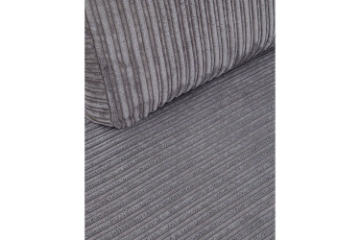 Picture of WINSTON Corduroy Modular Sectional Sofa (Grey) - Facing Left without Ottoman (3PC Set )