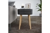 Picture of JAMES 15" 1-Drawer Round Bedside Table (Black)