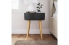 Picture of JAMES 15" 1-Drawer Round Bedside Table (Black)