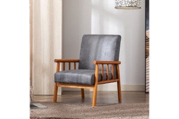 Picture of BARNHOUSE Spotted Microfiber Armchair (Grey) 