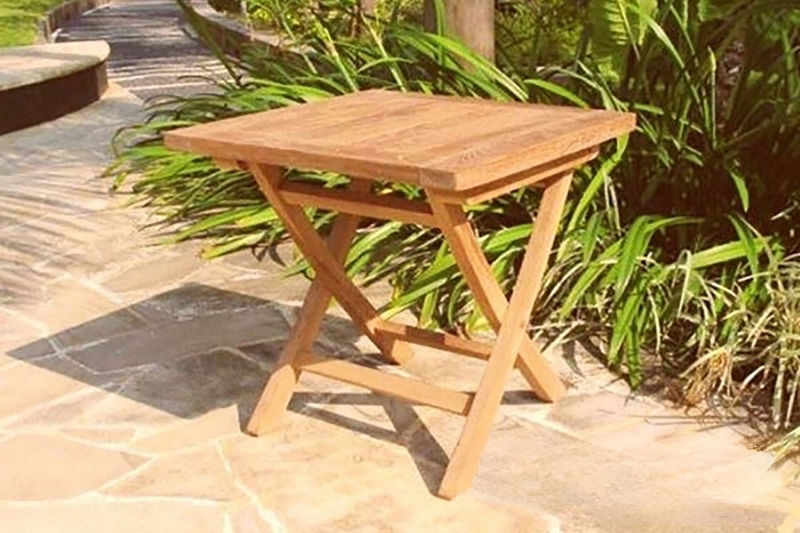 Picture of BALI Solid Teak Wood Outdoor Square Folding Table Model 058