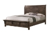 Picture of HEMSWORTH Solid Timber Bed Frame in Queen/Eastern King Size (Dark Grey)
