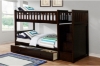 Picture of JENAFIR Single-Single Bunk Bed (Espresso)