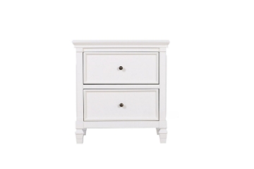 Picture of ELIZABETH 2-Drawer Bedside Table (Matte White)