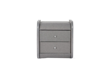 Picture of SHADOW Fabric 2-Drawer Nightstand (Grey)