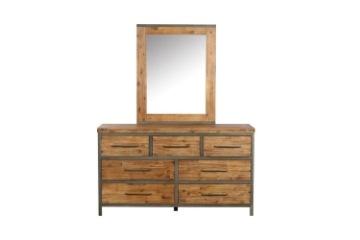 Picture of KANSAS Dressing Table + Mirror*Acacia Wood