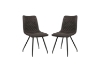 Picture of [ Pack of 2 ] ARCHITECT Air Leather Dining Chair (Grey)