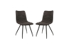 Picture of [ Pack of 2 ] ARCHITECT Air Leather Dining Chair (Grey)