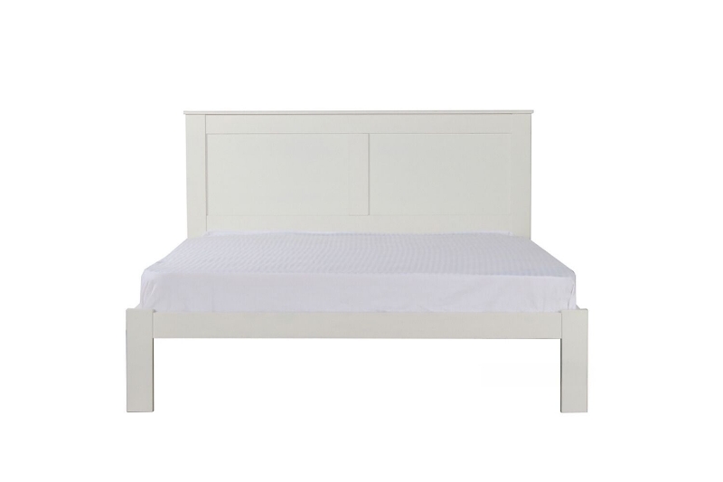 Picture of METRO Solid Pine Wood Eastern Bed Frame in Twin/Double/Queen/Eastern King Size (White)
