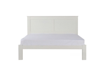 Picture of METRO Solid Pine Wood Eastern Bed Frame in Twin/Double/Queen/King Size (White)