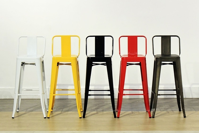 Picture of TOLIX Replica Bar Stool Seat H76 with Back