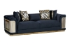 Picture of  ANCONA Velvet Sofa (Black) - Armchair