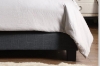 Picture of LATENO 100% Linen Upholstered Bed Frame with Adjustable Headboard in Double/Queen Size (Grey)
