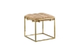 Picture of CANARY Gold Frame Velvet Foot Stool (Beige)