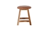 Picture of FUJIYAMA Round Stool (Genuine Cowhide)