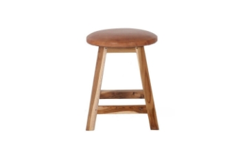 Picture of FUJIYAMA Round Stool (Genuine Cowhide)