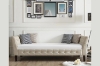 Picture of SEVILLE 100% Linen Upholstered Button-Tufted Daybed (Beige)
