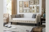 Picture of SEVILLE 100% Linen Upholstered Button-Tufted Daybed (Beige)