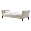 Picture of SEVILLE 100% Linen Upholstered Button-Tufted Daybed (Beige)