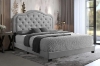 Picture of HELEN Velvet Bed Frame in Double/Queen/Eastern King Size (Grey)